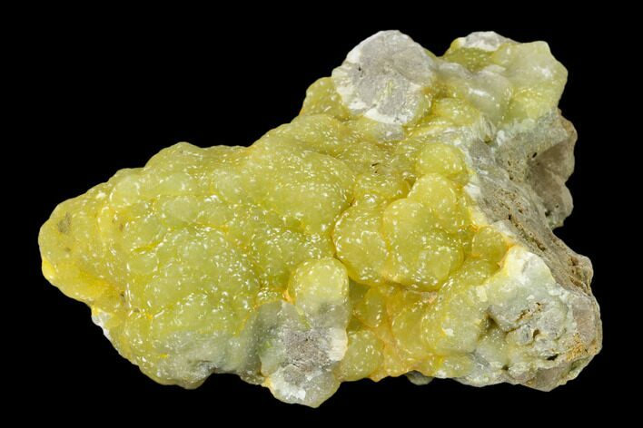 Sparkling, Botryoidal Yellow-Green Smithsonite - China #161526